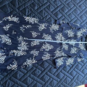 Harper Rose Navy and White Floral Dress